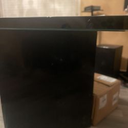 Heavy Table No Chairs Two Triangle Heavy Base 