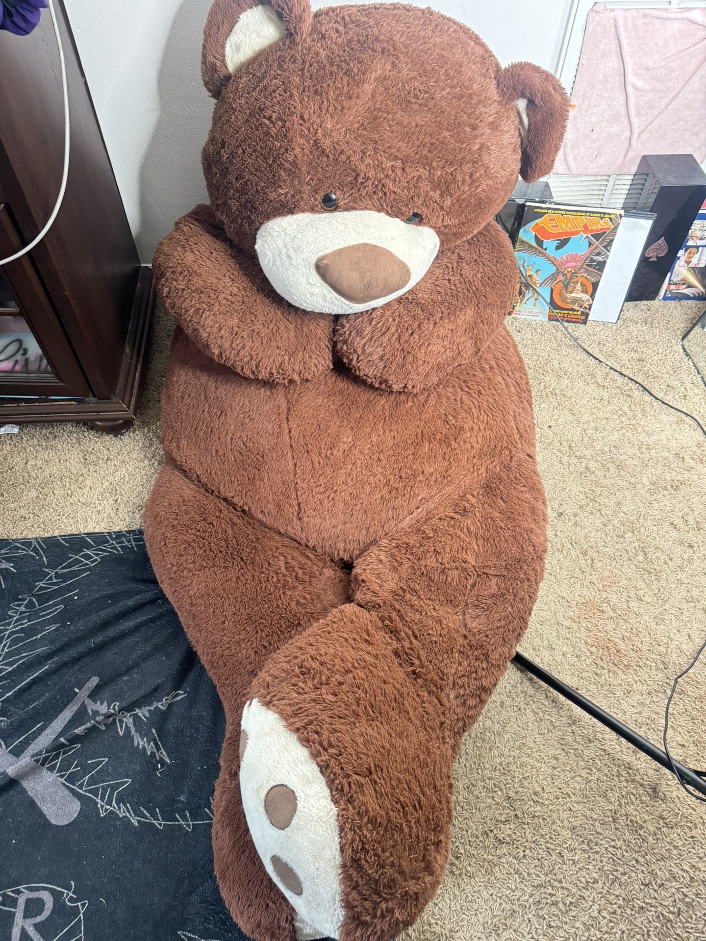 GIANT 63" (5.25 ft ) Brown Teddy Bear Stuffed Plush Toy