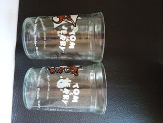 Vintage 1990 Welch's Tom & Jerry Glasses