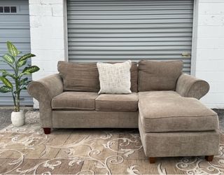 🔥 Clean Sectional Sofa w/ Reversible Chaise – FREE Delivery! No Deposit | Pet & Smoke Free Only $299  |🔥