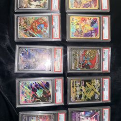 Pokemon Slabs PSA 10, PSA 9, PSA 8