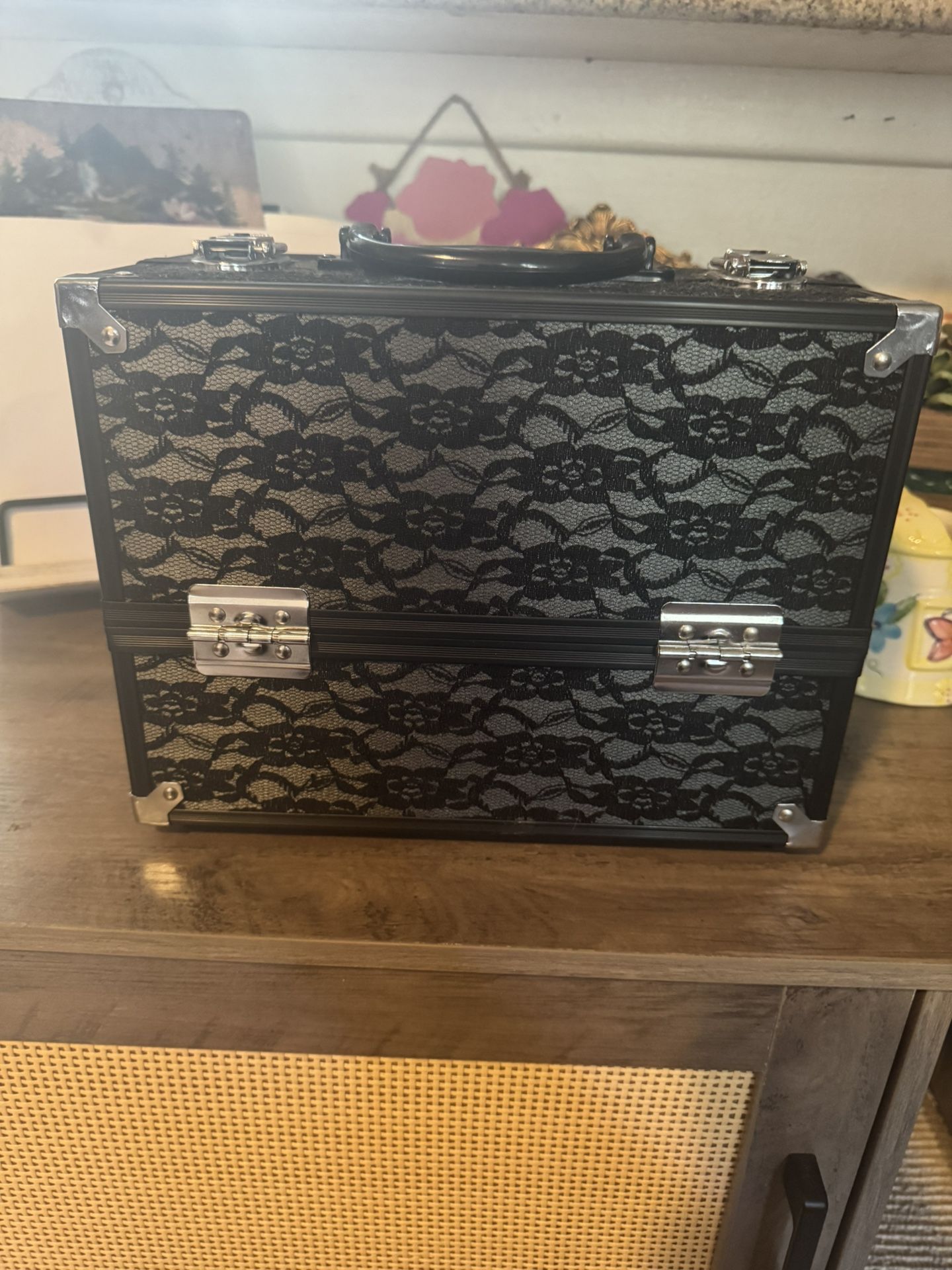 Victoria’s Secret Black Lace Train Case