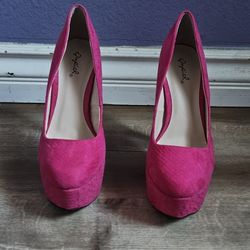 Hot Pink High Heels 