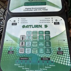 Titan Saturn 5 Digital Environmental Controller + CO₂ Timer – 15-ft sensor included