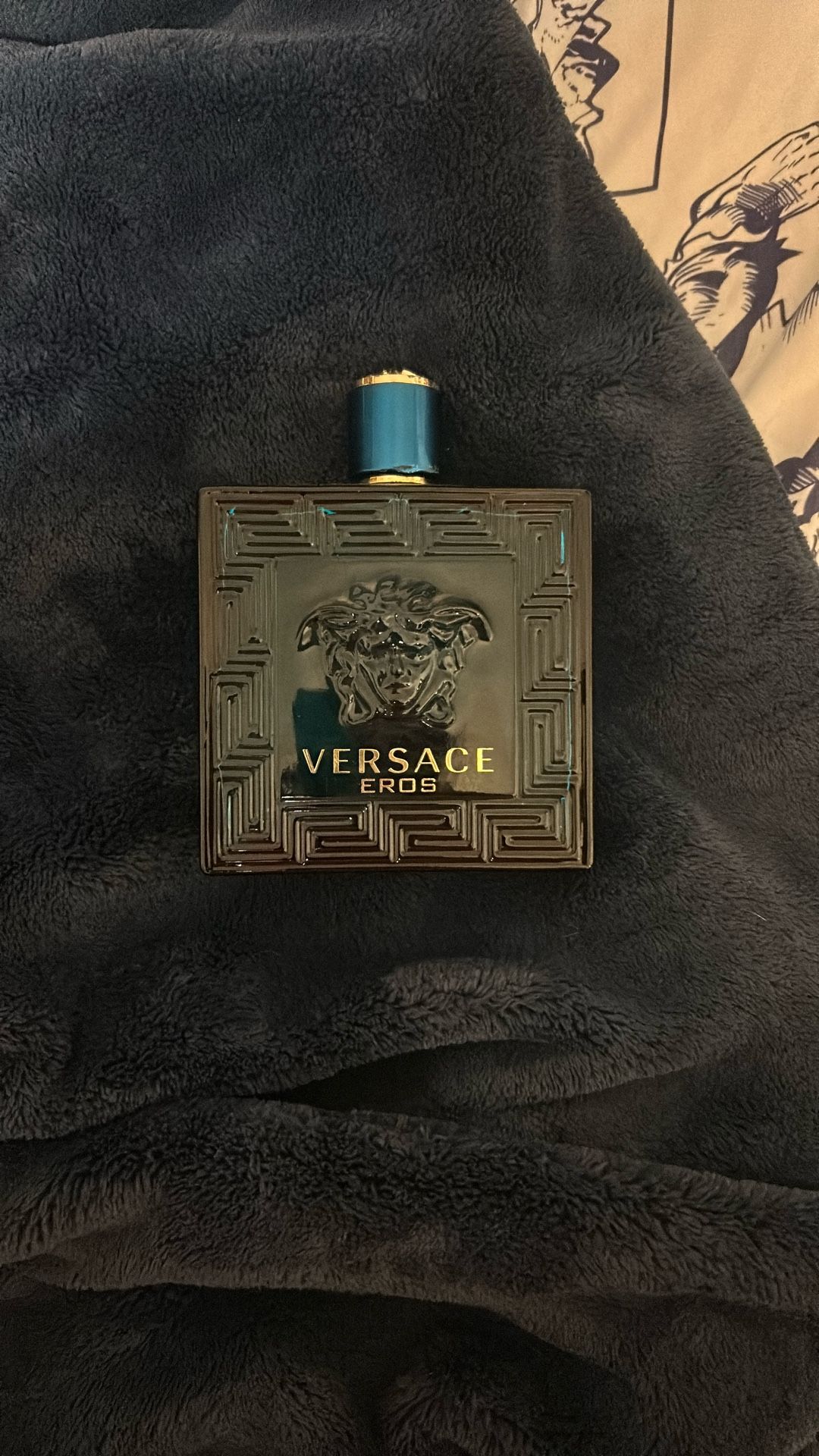 Versace Eros, Big Bottle Halfway Full Smells Great