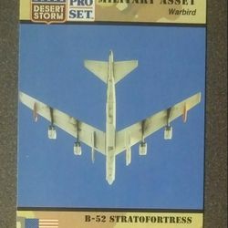 1991 Desert Storm Pro Set #241 B-52 Stratofortress Heavy Bomber Aircraft United States Warfare Military Asset Warbird Gulf Vintage Collectible Card