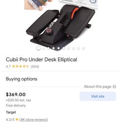 Cubii Pro Desk Elliptical 