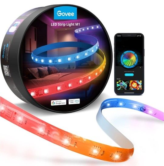 16.4ft Govee RGBIC LED Strip Lights M1 with Matter Smart WiFi LED Lights Retails $165