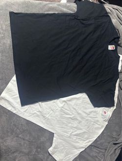 XL and 4xl Black and white thick t shirts