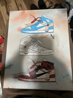 Nike shoe canvas wall art