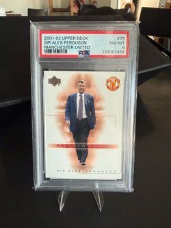 2001-02 Upper Deck Sir Alex Ferguson PSA 8