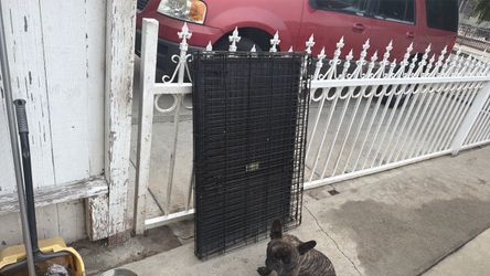 Large Black Wire Dog Crate