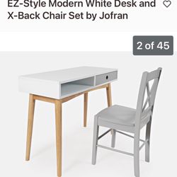 Wood Desk And Chair NEW In Sealed Box