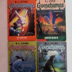R.L. Stine - GOOSEBUMPS  Scholastic Paperback Books (4) Four