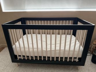 Babyletto Crib 3-in-1 Black & Beige