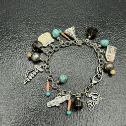 Carolyn Pollack Sincerely Southwest Route 66 Charm Bracelet