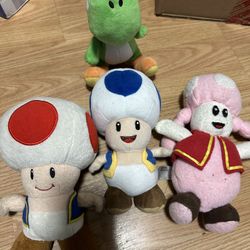 Nintendo Mario Plushies