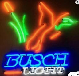 17x17in Busch Light Duck Neon Signs Real Glass Handmade Neon Sign US Stock RT65