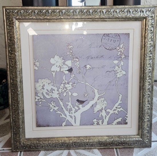16"x16" Song and Bird picture