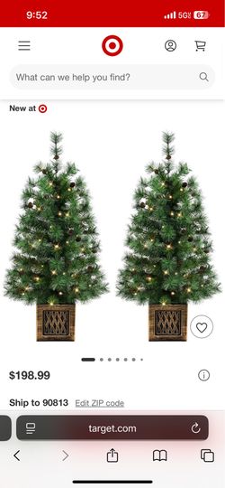 Two Christmas trees