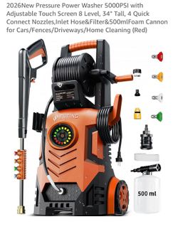 Foting Pressure Washer 2(contact info removed) PSI New