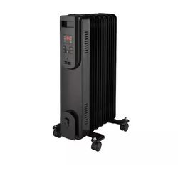 Konwin
1500-Watt Black Indoor Electric Oil-Filled Radiator Convection Radiant Space Heater with Remote Control for Living Space