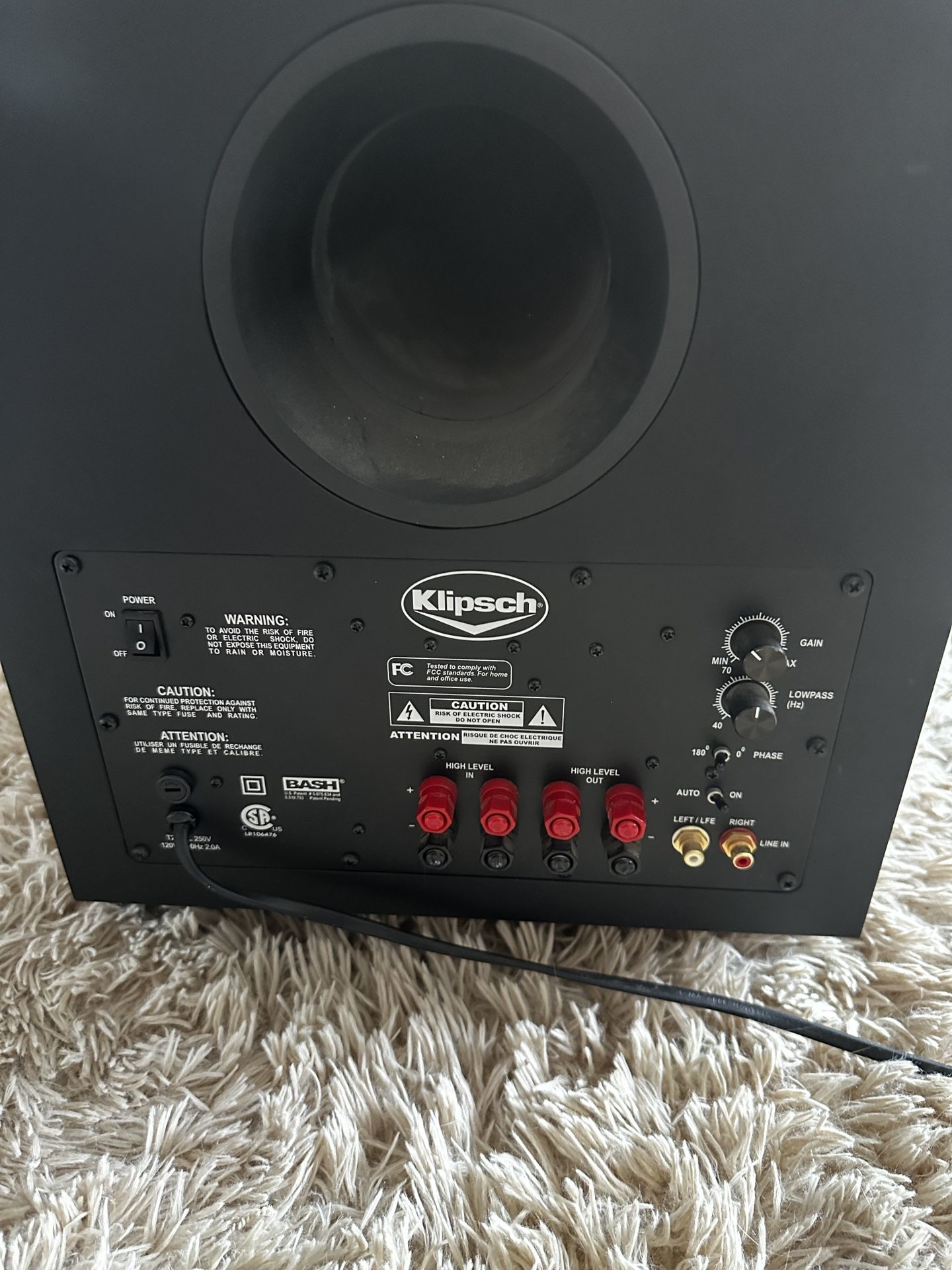 Klipsch subwoofer