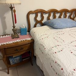Full-Size Bedroom Set With Mattress