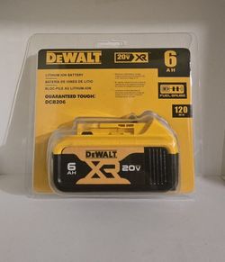 New DeWalt 20V 6ah lithium-ion batteries
