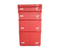 Perform Better Extreme Foam Plyoboxes-Red set of 5