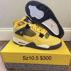 Nike Air Jordan 4 Retro “Lightning” Sz 10.5 Brand New