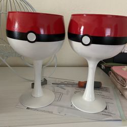 Pokémon Handmade Extra Large Wine Glasses 