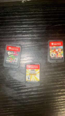 Nintendo Switch Games - Mario Kart 8 Deluxe, Mario Party Jamboree & Splatoon 2
