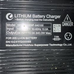 84. V 800 Watt Ebike Charger