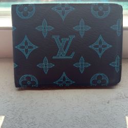 Louis Vuitton Navy & Blue Monogram Multiple Wallet