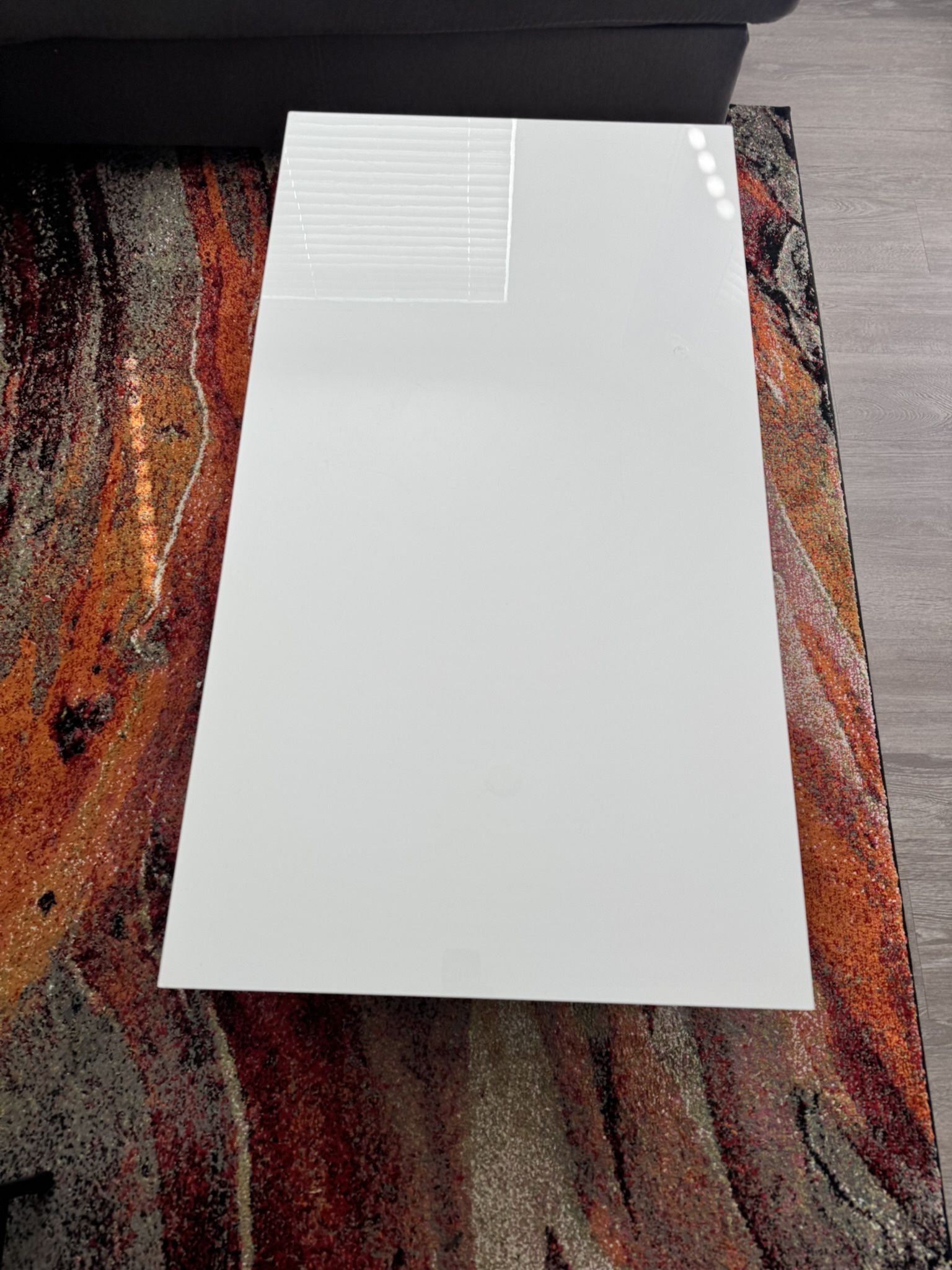 White Table (2 Storage Drawers)