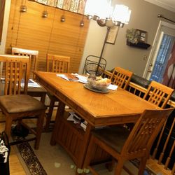 Table with six chairs