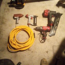 2 Nail Guns The Big Ones New 2 Impact Wrenches One Is Air The Other Is Electric