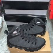 Brand New Men's Nike Air Jordan Retro 9 Black Gum Boots Size 8,9,5,10.5,1011,12,