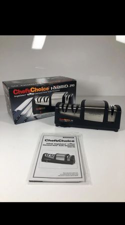 Chef’sChoice 290 AngleSelect Hybrid Diamond Hone Knife Sharpener Combines Electric . Used 1 time.