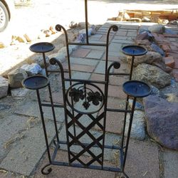 5 Candle Metal Stand