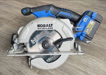 Kobalt KCS 124B-03 24V MAX 6-1/2" Brushless Circular Saw w/ 4.0Ah Battery