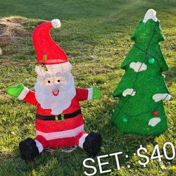 Lighted/Non-Lighted Christmas Outdoor Yard Decorations (Santas, Reindeer, Snowmen)