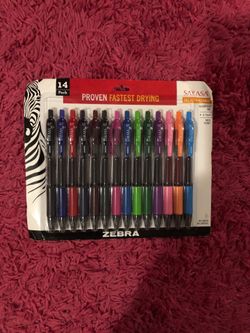 Zebra Sara retractable gel pens