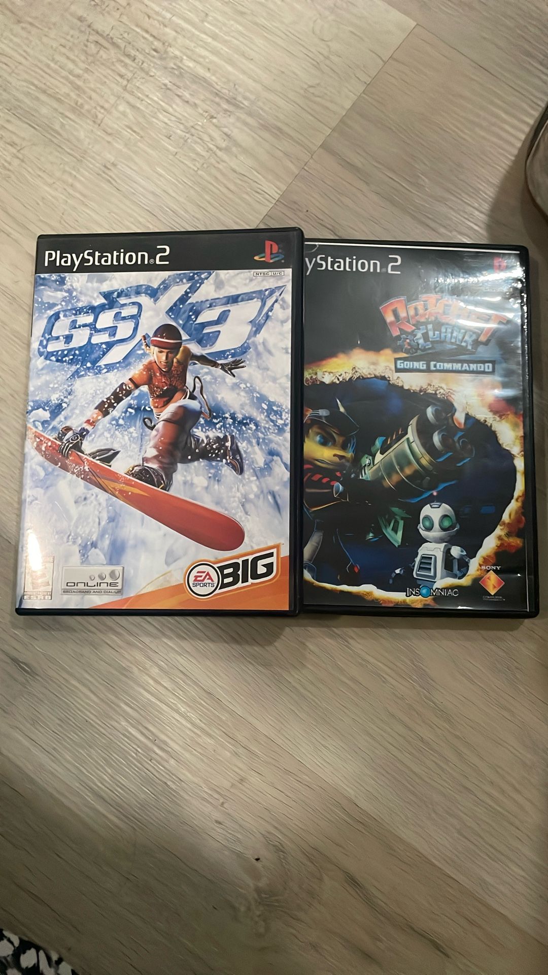 SSX3 PS2 and Ratchet Clank PS2 Games