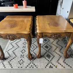 Oak Side Tables 