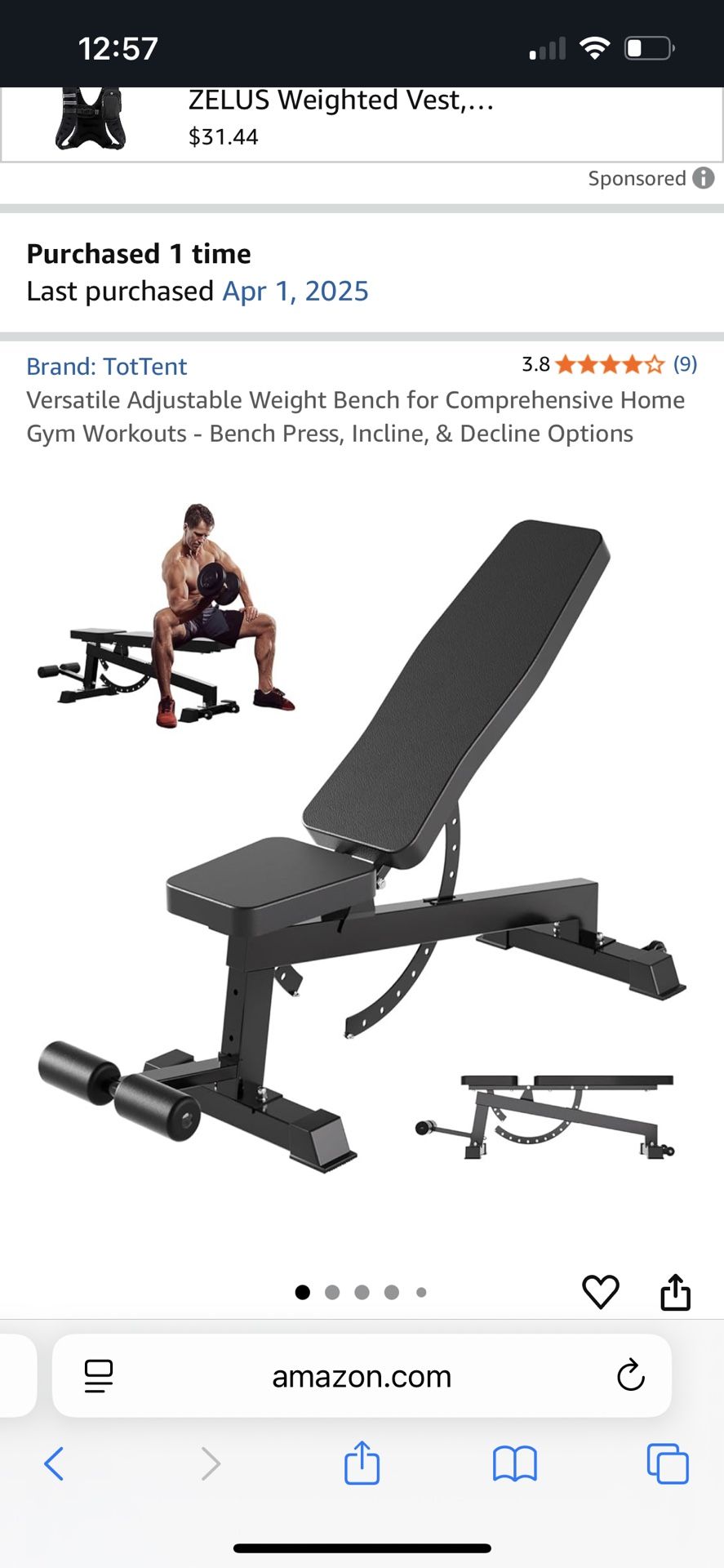 Adjustable Weight Bench