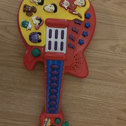 The Wiggles Play Along Musical Sing and Dance Red Guitar Toy Spin Master 2003
