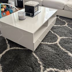 White coffee table