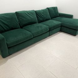 Living room couch with corner lounger 